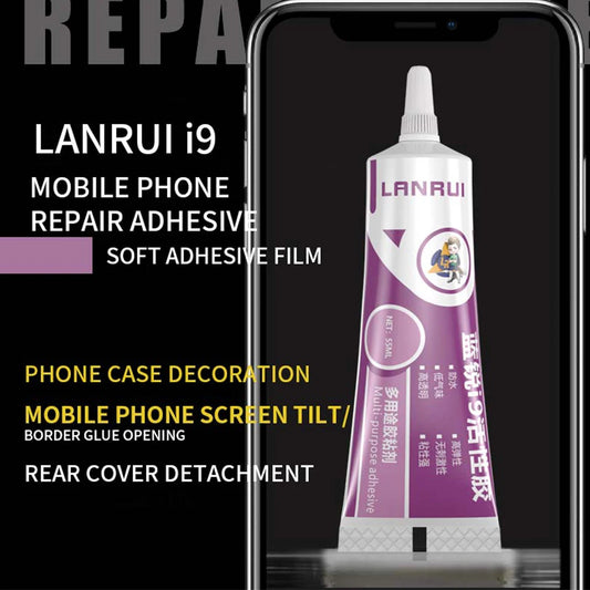 Pegamento Activo Universal LANRUI I9 para Marco/Tapa Trasera Pantalla LCD Móvil/Notebook (Reparación Despegado, Sellador Impermeable)