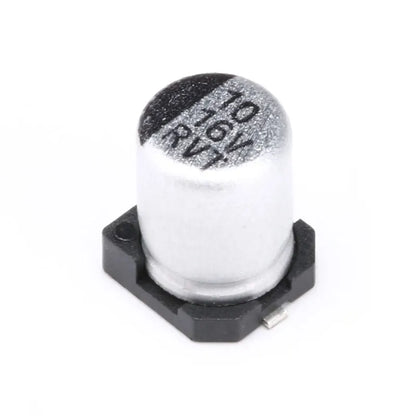 Capacitor Electrolítico Aluminio SMD (10uF, 16V, 4x5.4mm) - Pack 50/100 Unidades