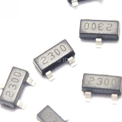 MOSFET Canal-N SI2300 SMD SOT-23 30V 3.6A - Lote 100 Piezas