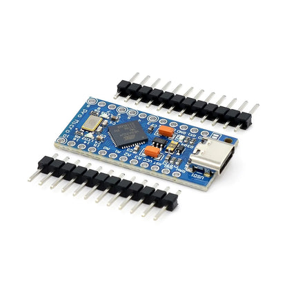 Placa Pro Micro ATmega32U4 para Arduino con Header Pines Doble Fila (Compatible Leonardo)