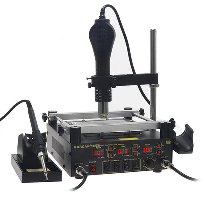 100% Original GORDAK 863 3 in 1 Welding Station Hot Air Rework Station Preheating Station For Soldering&Soldering Iron Electric
