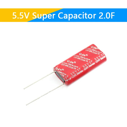 Supercapacitor Farad Tipo Combinación (0.22F-50F, 5.5V) - Unidad (Especificar Valor)