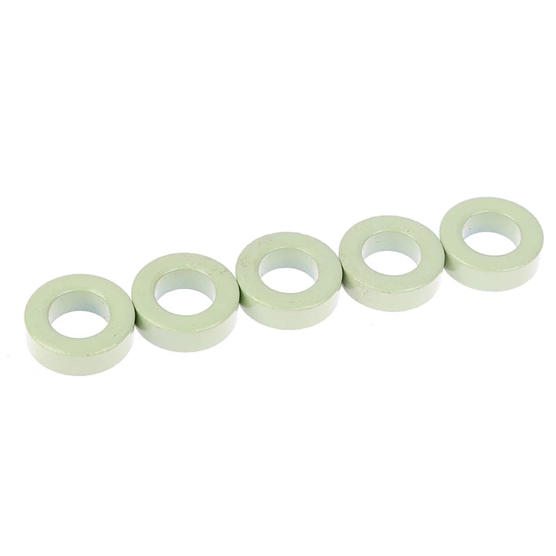 Núcleo Ferrita Toroide T94-52 (Azul/Verde) 24x14x8mm para Inductores - Lote 5 Piezas
