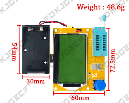Tester Transistor LCR-T4 (Nuevo, Alta Calidad) - Medidor ESR, Diodo, Triodo, Capacitancia, SCR, Inductancia (con Case)
