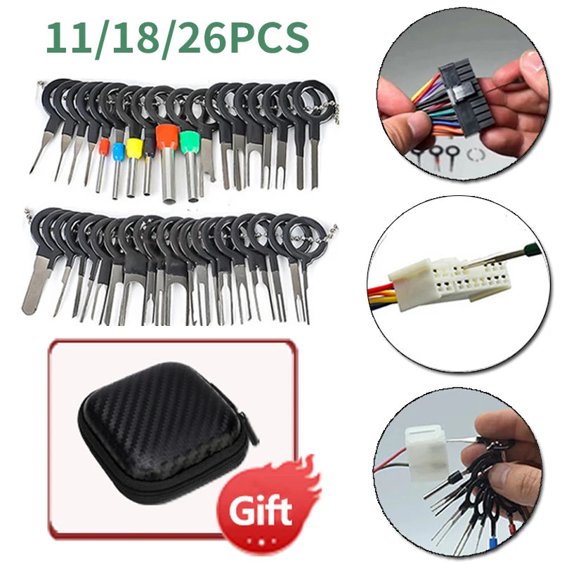 Kit Herramienta Extracción Terminales/Pines Conector Cable Auto (Reparación Automóviles)