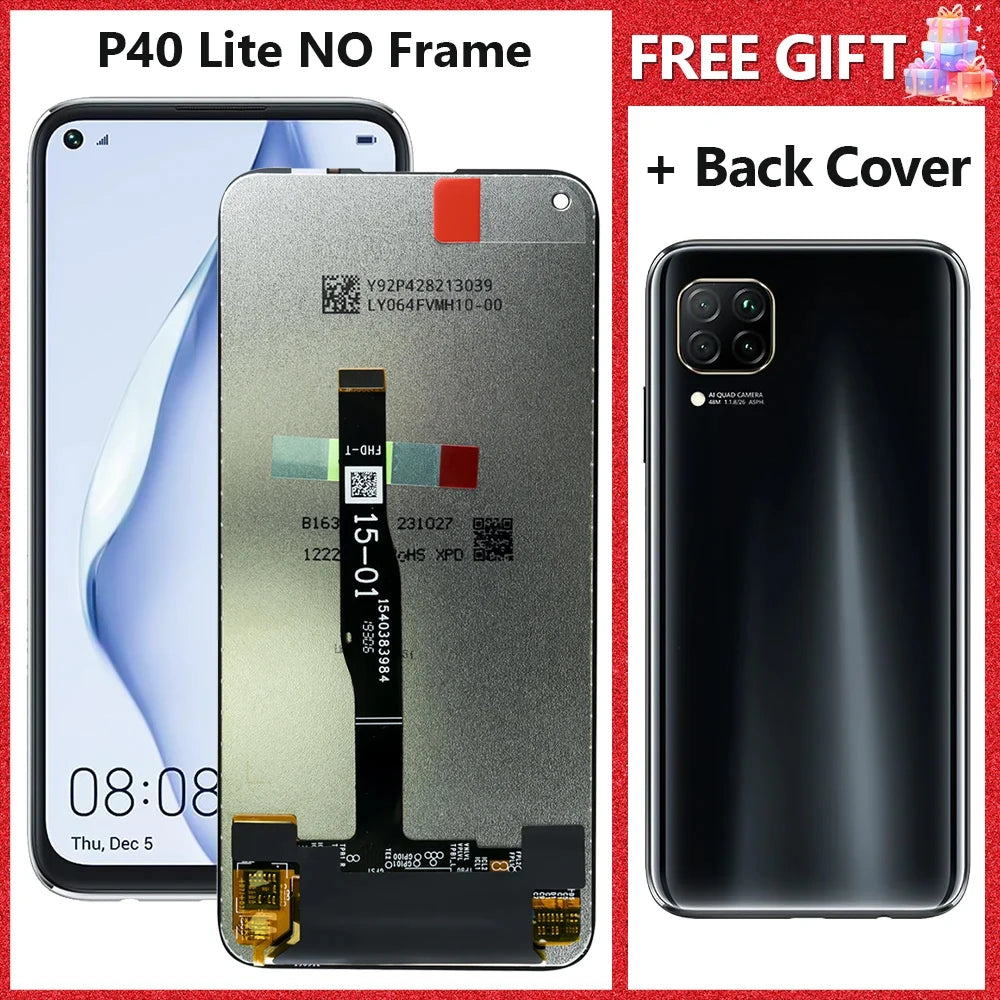 LCD For Huawei P40 Lite JNY-LX1 LCD 10 Touch Screen Replacement For Nova 7i JNY-LX2 P 40 Lite LCD Screen Nova 6 SE Display