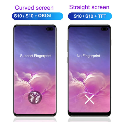 Pantalla LCD Super AMOLED para Samsung Galaxy S10 S10 Puls, montaje de digitalizador con pantalla táctil para Samsung S10 + G973F G975F
