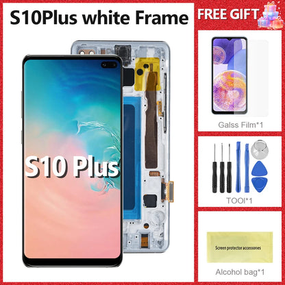 Pantalla S10plus 100% probada para Samsung S10 Plus, pantalla LCD S10 + para G975 Sm-g975f/ds G975u G975w