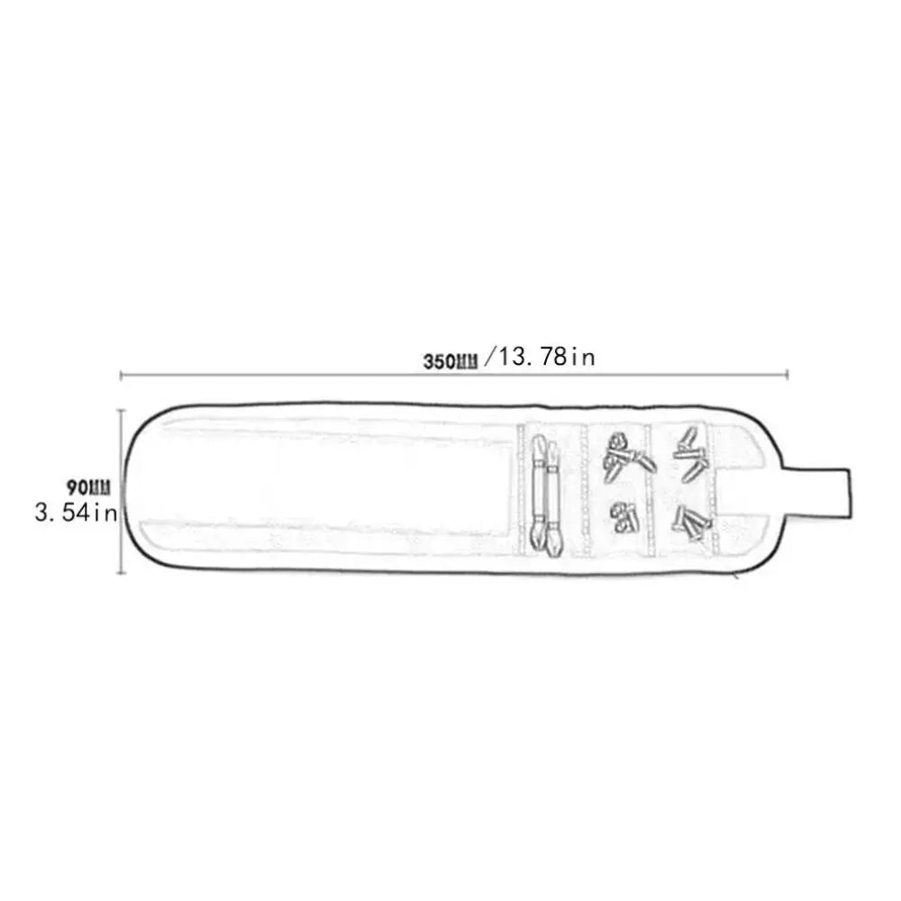Muñequera Magnética Fuerte / Bolsa Herramientas Portátil Ajustable para Electricista (Sostiene Tornillos/Clavos/Pernos)