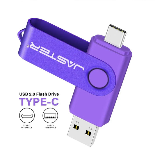 Memoria USB Flash Drive Pendrive Tipo C (32GB/64GB/128GB) con Llavero Regalo Empresarial