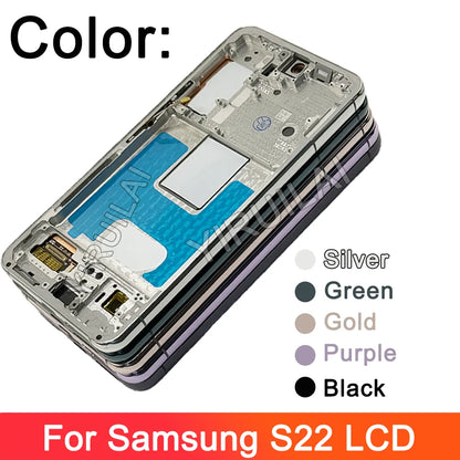 TFT probado para Samsung S22 5G pantalla LCD Digitalizador de pantalla táctil para Samsung S901 S901B S901U SM-S901E/DS pantalla