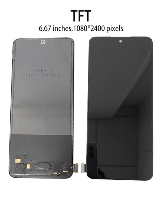 TFT  For Xiaomi Redmi Note 12 4G 5G LCD Display Touch Digitizer Screen Full Assembly Replacement
