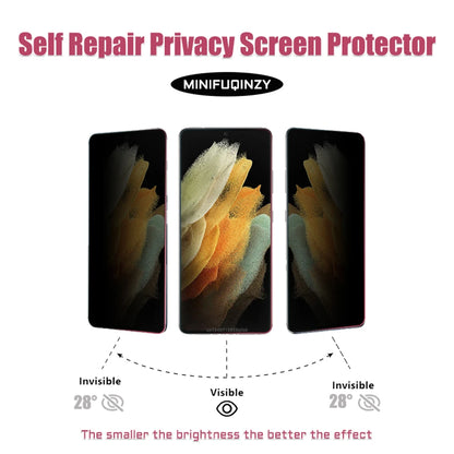Film Protector Pantalla Privacidad Anti-Espía Auto-Reparable para Samsung Galaxy S10 5G - S25 Ultra/Plus/FE / Note 10/20