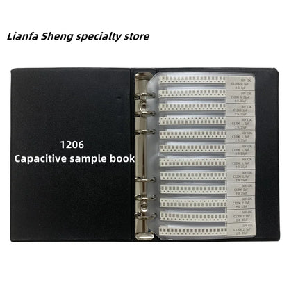 Libro Muestrario Capacitores SMD (01005-1206, 51/80/90/92 Valores x 25/50 Unidades) Chip Kit Surtido
