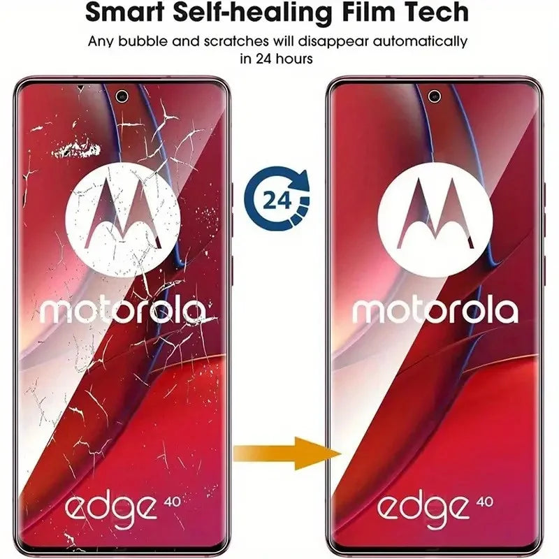 4Pcs Hydrogel Film For Motorola Edge 50 30 Ultra 40 Pro Neo Screen Protector For Motorola G84 G54 G24 G14 Soft Protection Film