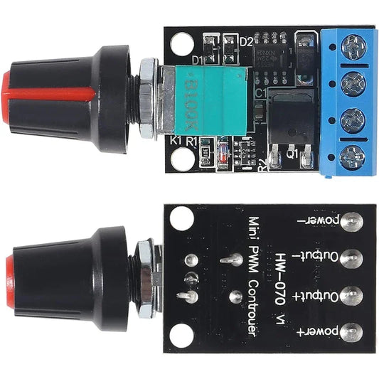 Lote 1/5 Pcs Regulador Voltaje / Controlador Velocidad Motor DC PWM 5V-12V 10A Dimmer LED