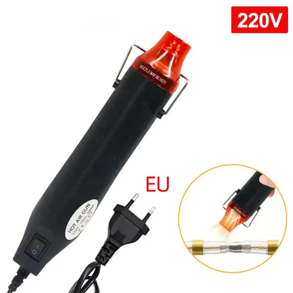 Mini Pistola Aire Caliente Doméstica Multiuso para Tubo Termoretráctil/Manualidades DIY/Mantenimiento Cable (Enchufe EU/US)