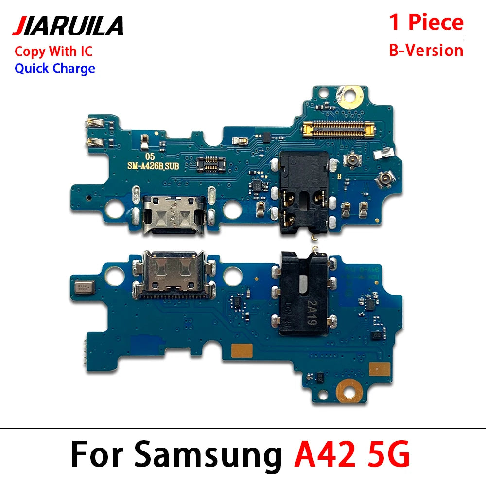 Flex Cable Carga USB para Samsung A22/A32/A42 (4G/5G) - Repuesto Conector Dock (Testado)