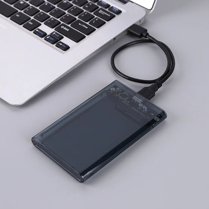 Carcasa Externa Transparente USB 3.0 / Tipo C 3.1 a SATA para Disco Duro HDD/SSD 2.5" Caja Caddy