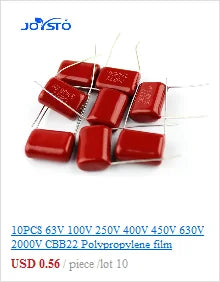 Supercapacitor Farad Bloque Recto 0.1F 5.5V / 0.15F 4.5V 11.5x11.5x5.5mm - Lote 5 Piezas