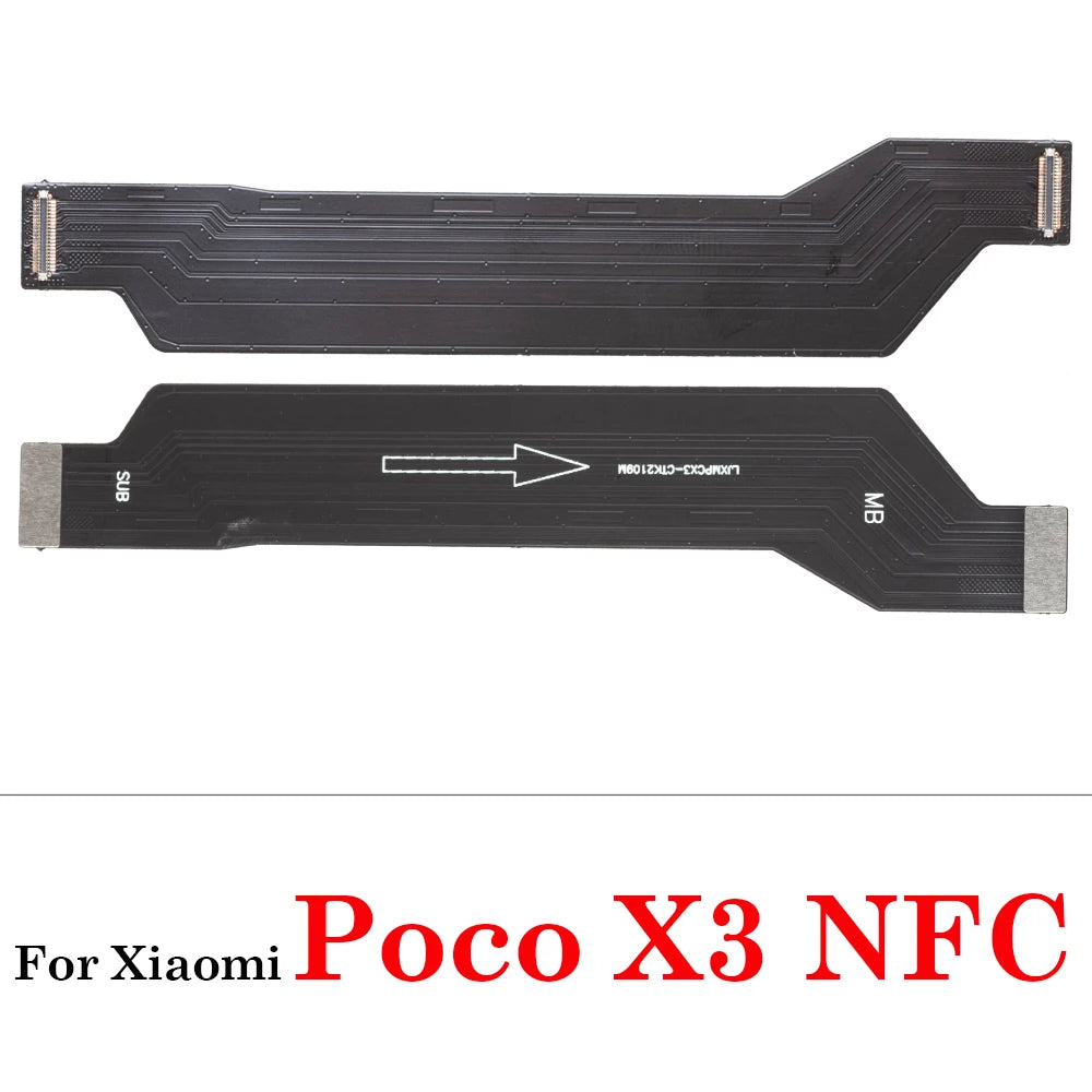 LCD Display Main Motherboard Connector USB Charge Board Ribbon Flex Cable For Xiaomi Poco F1 F2 F3 X2 X3 X4 M4 Pro NFC C3 4G 5G