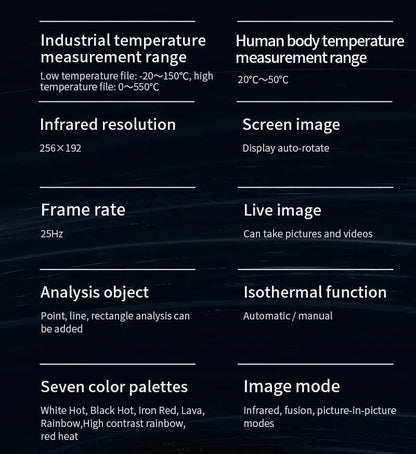 Termógrafo UNI-T UTi256M / UTi260M Infrarrojo para Android (Tipo C) - Cámara Termográfica (No iPhone)