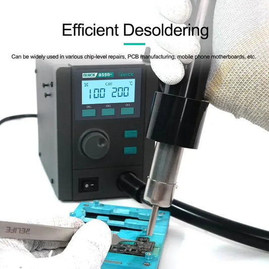 Quick 859D+ 580W Intelligent Hot Air Desoldering Rework Station for Motherboard BGA SMD Quick Heating Desoldering Station Tools