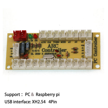 Placa Encoder USB Zero Delay para Joystick Controladora Juego Lucha compatible Raspberry Pi/PC/PS3/Switch/Android (DIY Arcade Neo Geo)