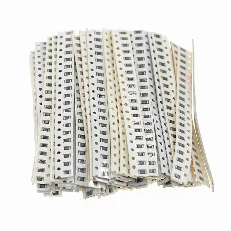 Kit Surtido Resistencias SMD 1206 - 64 Valores (0Ω-10MΩ) 5% (Total 1280 Piezas)