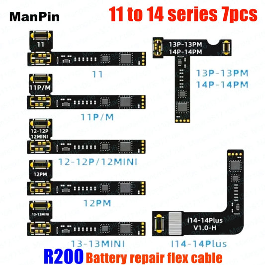 Placa Reparación Batería R200 + Flex - Tester Recuperación True Tone Pantalla (iPhone 11 a 14 Pro Max)