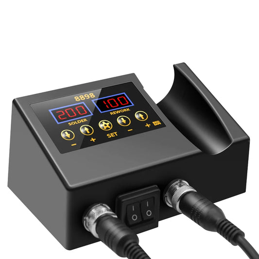 8898 Soldering Station Portable Digital Hot Air Gun BGA Rework Solder Station Hot Air Blower Heat Gun Desoldering VS 8586D 8586