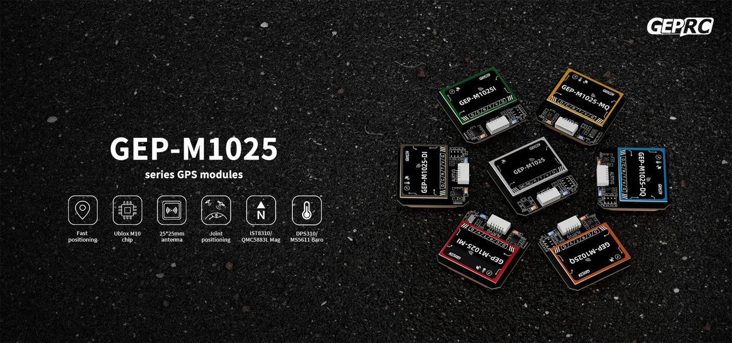 Módulo GPS GEPRC Serie GEP-M1025 (M1025/Q/DQ/MQ/I/DI/MI) para Drones