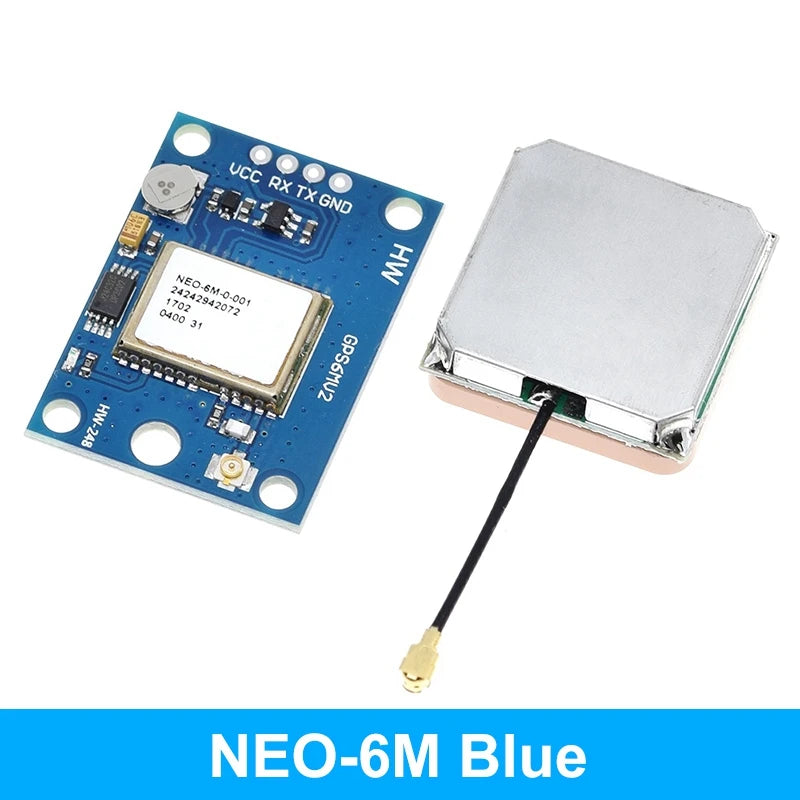 Módulo GPS TZT GY-NEO6MV2 (NEO-6M) con Antena Grande y EEPROM para Control Vuelo MWC/APM2.5 Arduino