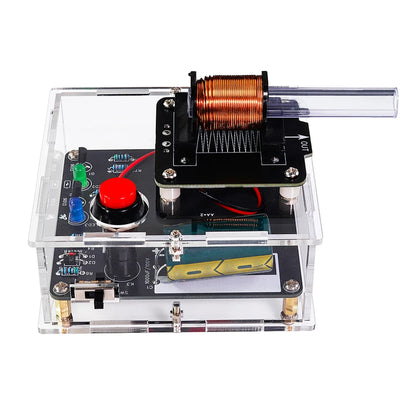 Kit DIY Cañón Electromagnético Alto Voltaje (3V DC) - Módulo Booster Bobina y PCB Práctica Soldadura