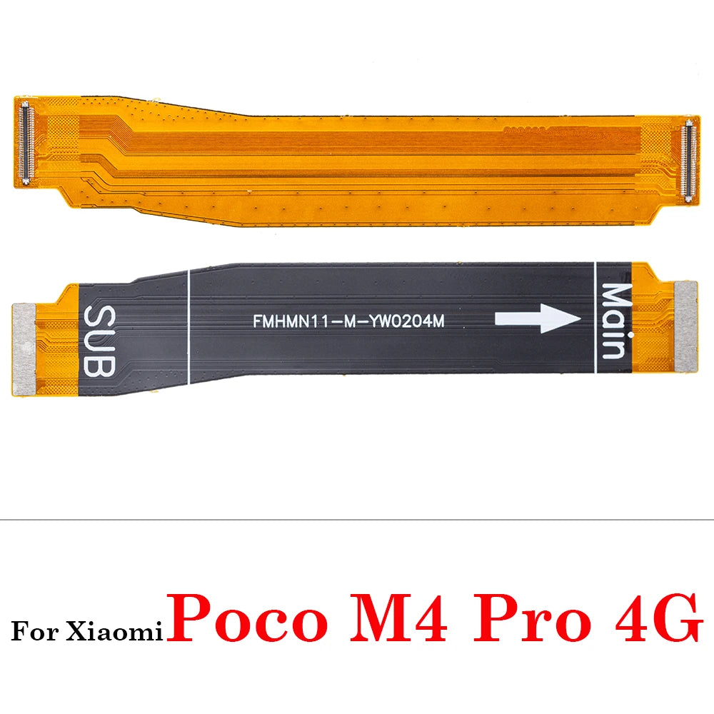 LCD Display Main Motherboard Connector USB Charge Board Ribbon Flex Cable For Xiaomi Poco F1 F2 F3 X2 X3 X4 M4 Pro NFC C3 4G 5G