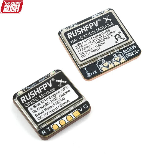 Módulo GPS GNSS RUSHFPV M10 Micro Pro Mini (10Hz, Antena Cerámica Integrada) para Drones RC FPV Freestyle