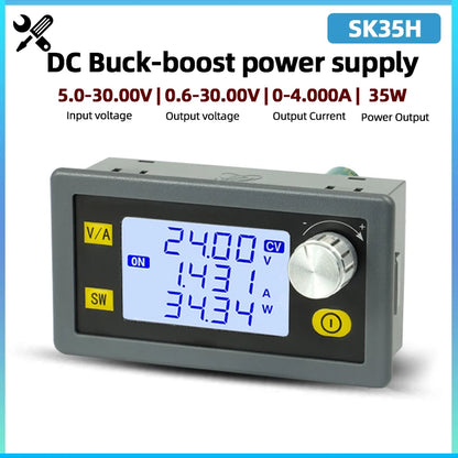 Módulo Convertidor Buck-Boost SK35H CC/CV 0.6-30V 4A Fuente Laboratorio Ajustable DC-DC