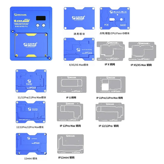 MECHANIC IT3 Pro Intelligent Preheating Platform Tool for IPhone X-15PM Motherboard Layered and IC Chip BGA Dot Matrix Repair