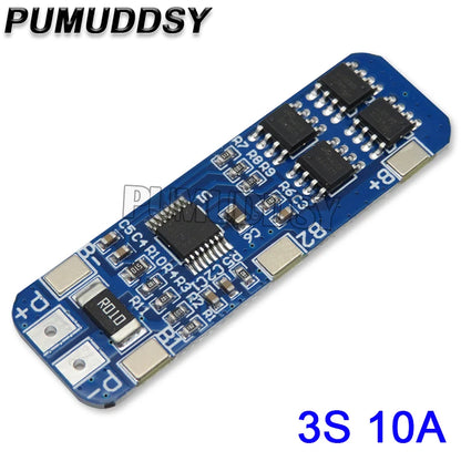 6A 8A 10A 20A 25A 30A 40A 60A 3S Li ion Lithium Battery 18650 Charger PCB BMS Protection Board For Drill Motor Lipo Cell Module