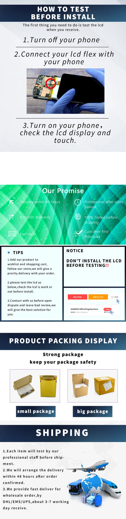 Pantalla LCD de 6,6 pulgadas para Samsung Galaxy A23 4G, Digitalizador de pantalla táctil para Samsung A235 A235F A235M A235N SM-A235F/DS, montaje LCD