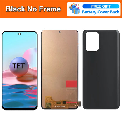 6.43"AMOLED Display For Xiaomi Note 10 4G LCD Display Touch Screen Digitizer Assembly For Redmi Note 10S M2101K7AI M2101K7BG