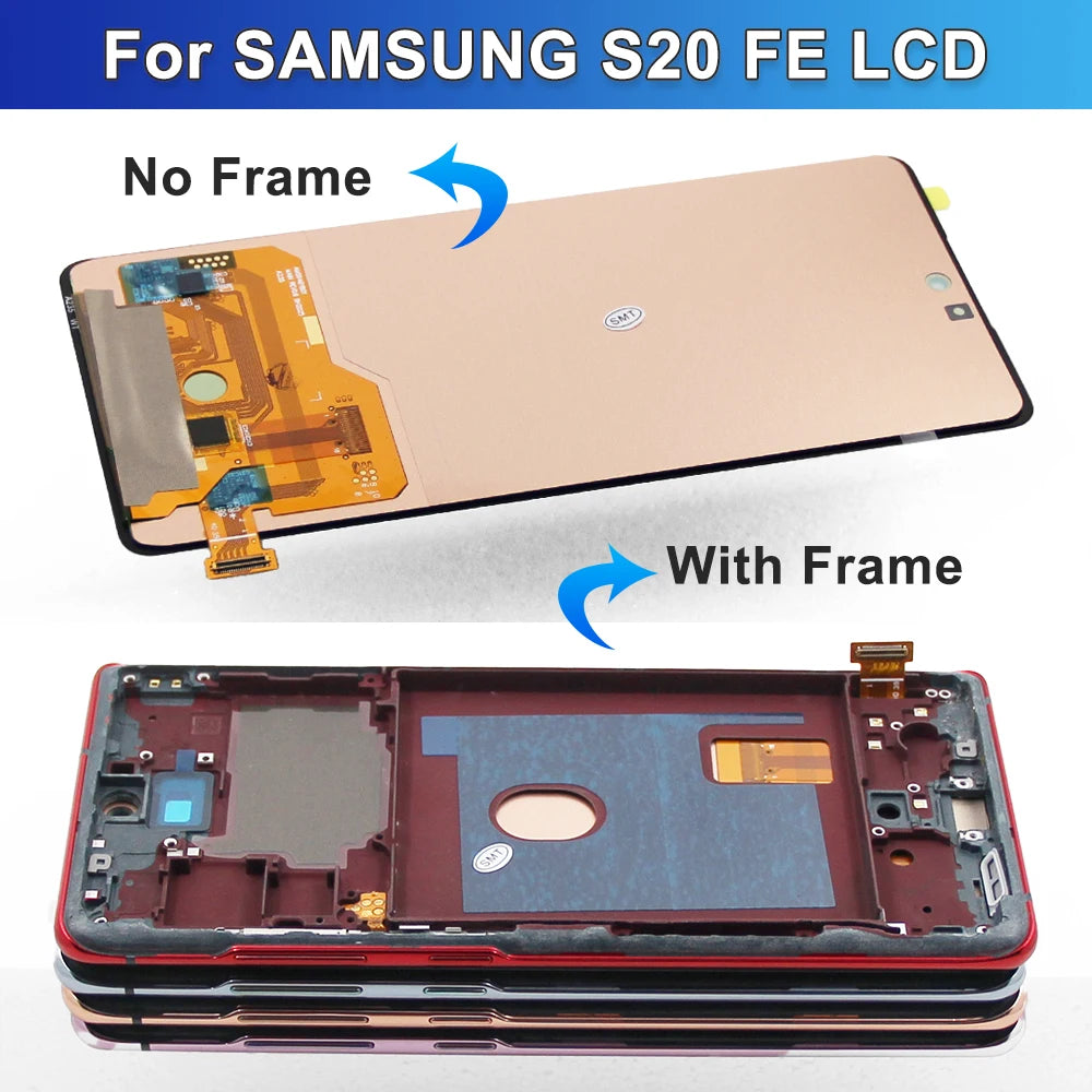 Pantalla AMOLED 6.5'' con Marco para Samsung Galaxy S20 FE (Digitalizador Táctil)