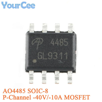 MOSFET Canal-P AO4407A SMD SOIC-8 30V 12A (Opciones AO44xx disponibles) - Lote 5/20 Piezas