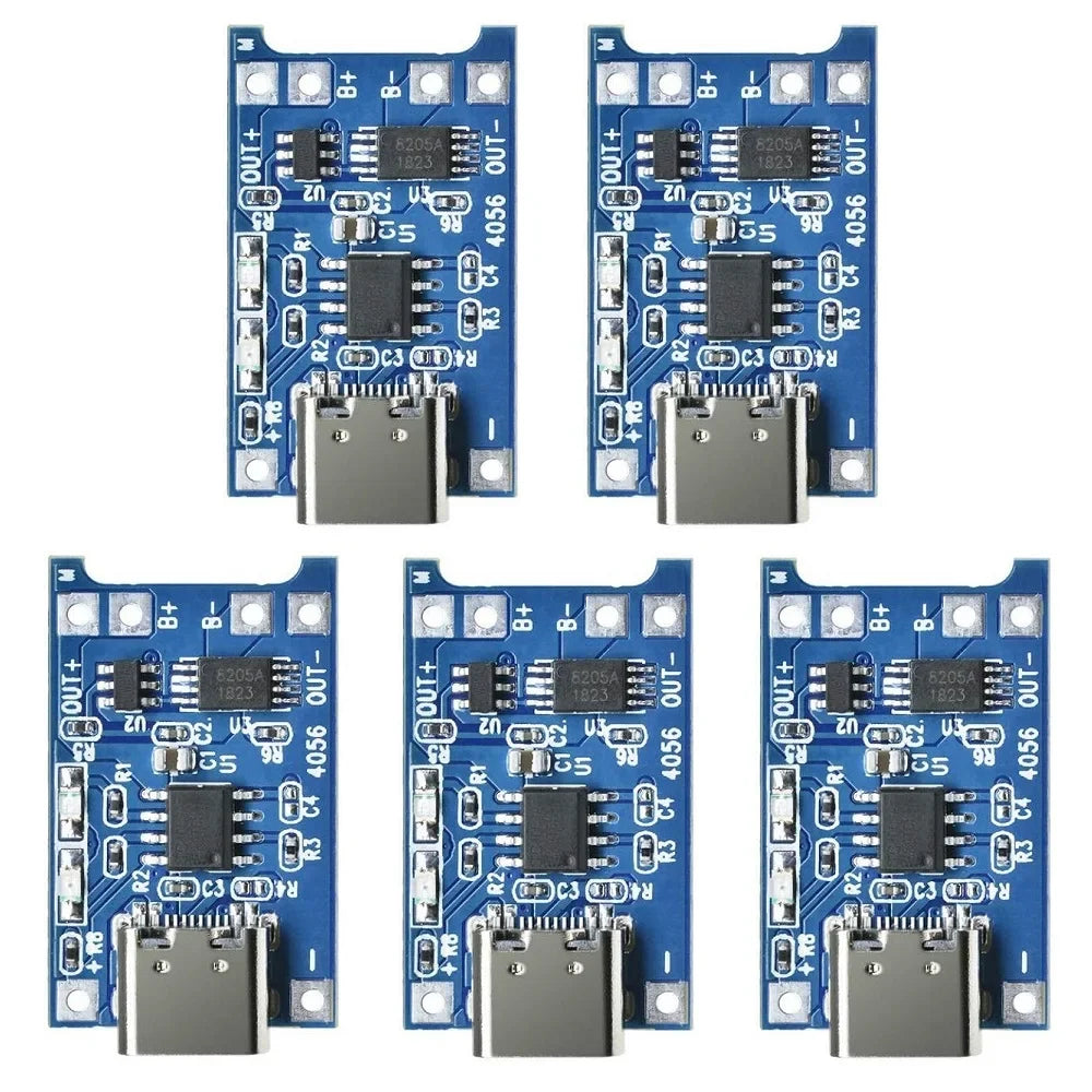 TP4056 5V 1A Type-c USB 18650 Lithium Battery Charging Board Charger Module with Protection Dual Functions