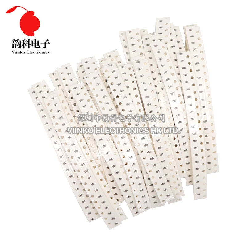 Kit Surtido Capacitores SMD (0603/0805/1206, 16/36/50 Valores, 1pF-10uF) Set Capacitancia (320/720 Piezas)