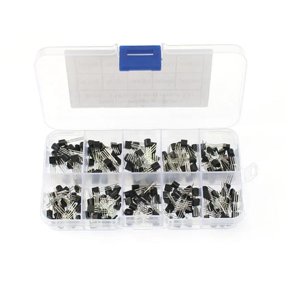 Kit Surtido Transistores BJT TO-92 NPN/PNP (A1015, BCxxx, S8xxx, 2Nxxxx) - 50-900 Piezas