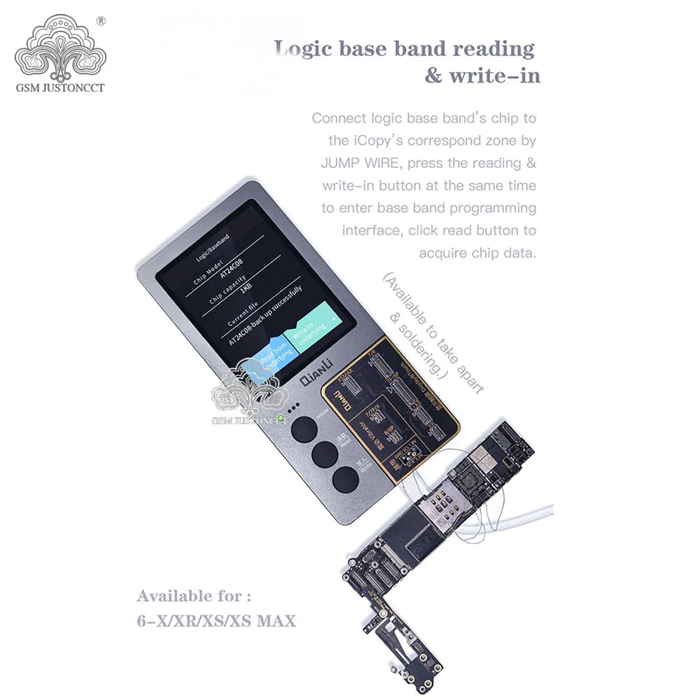 ICopy Plus 2 True Tone Light Sensor, Battery Repair, 8 X XS MAX XR 11 Pro Max, Vibrate Read and Write, Recovery Programmer, 2.2