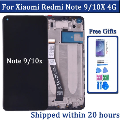 6.53" For Xiaomi Redmi Note 9 LCD Display M2003J15SC Touch Screen For Redmi 10X 4G LCD M2003J15SG Display
