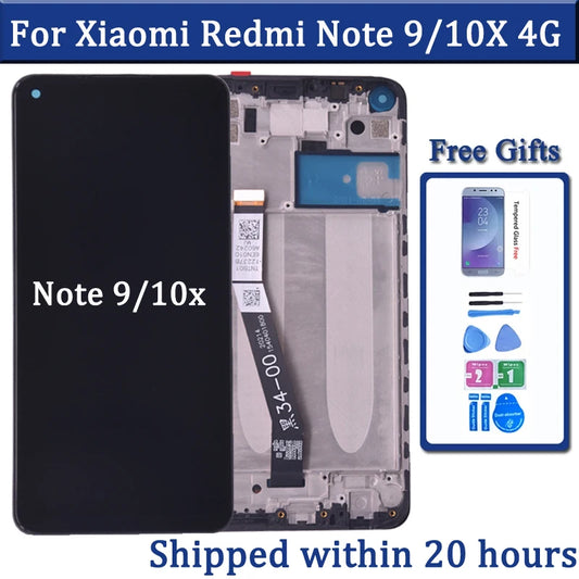 6.53" For Xiaomi Redmi Note 9 LCD Display M2003J15SC Touch Screen For Redmi 10X 4G LCD M2003J15SG Display