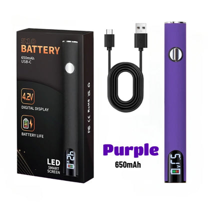 Kit Cautín Recargable USB (Batería Varilla Conector 510) Display LED, Voltaje Ajustable 3 Niveles, Herramienta DIY Reparación